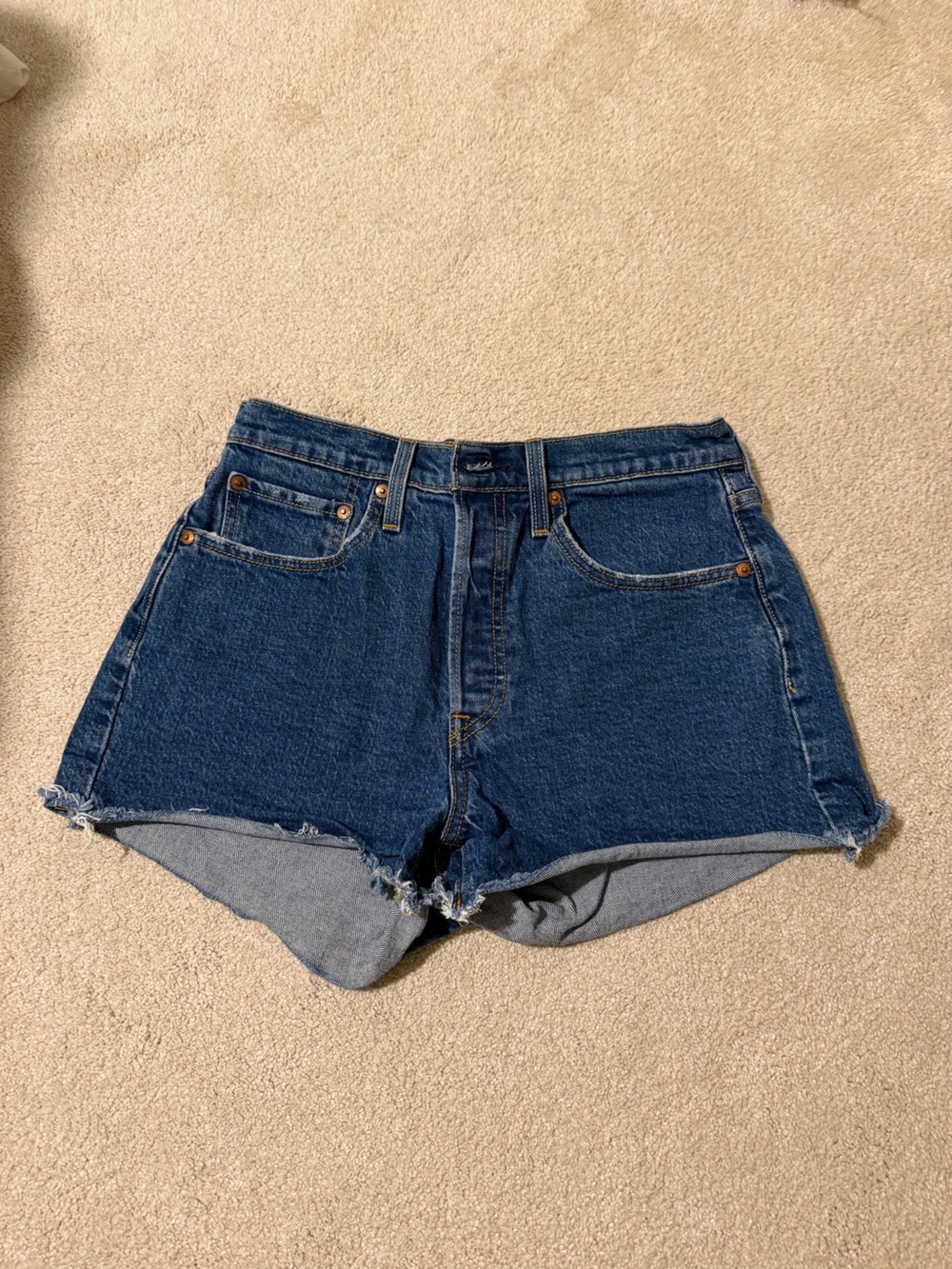 Levi 501 Dark Wash Shorts